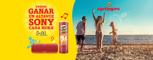 pringles sortea un altavoz sony cada hora 