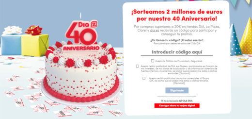 codigos 40 aniversario dia