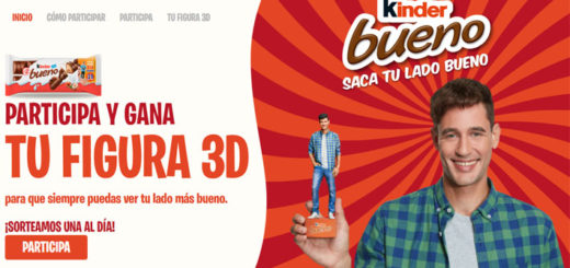 kinder bueno figura 3d promo