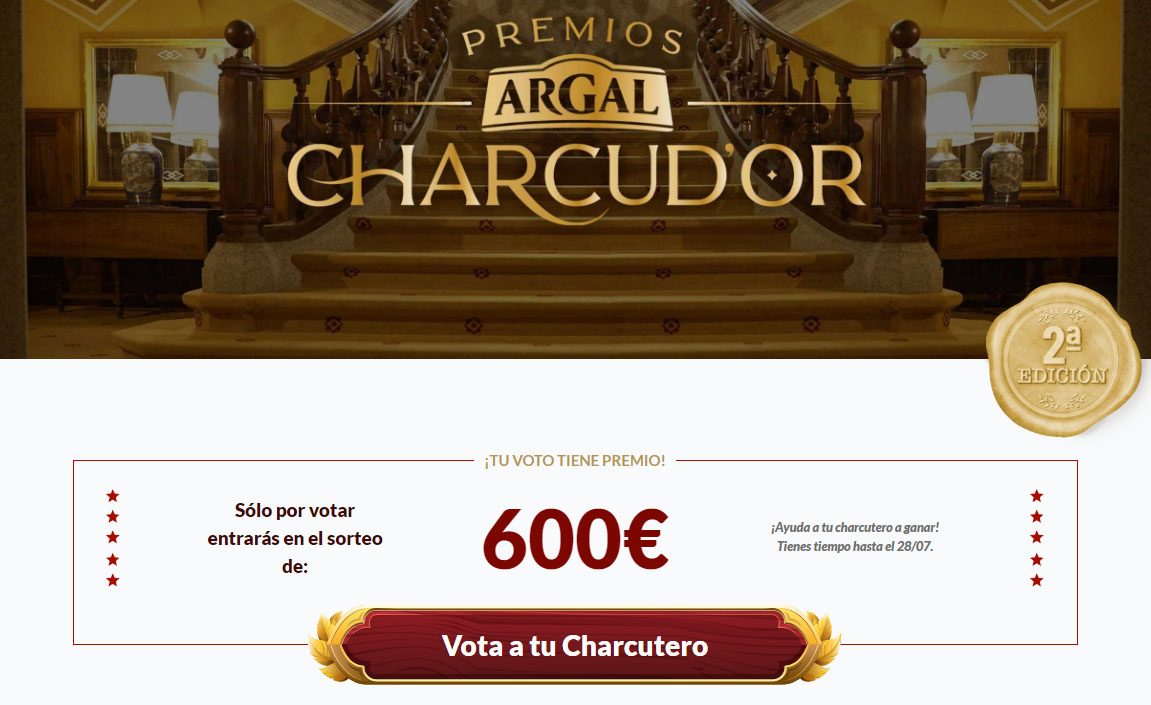 premios argal charcutero de oro votaciones sorteo